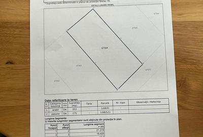 Teren de 1260 mp, în Tomești