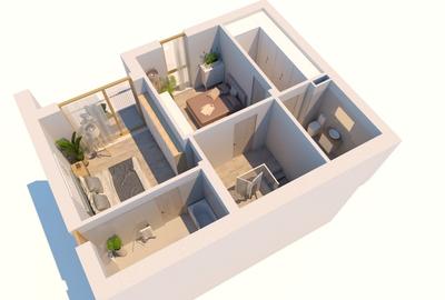 Duplex cu 4 camere cu Teren 200 Mp în Odăile - 2