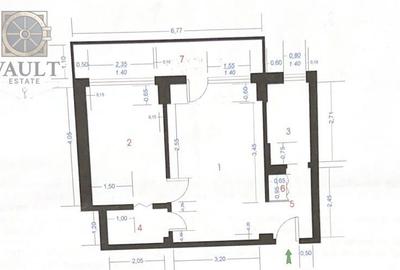 Apartament cu 2 camere semidecomandat, mobilat în Dorobanți - 2