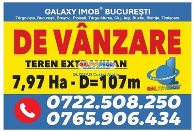 Vindem teren extravilan 7,97 ha , deschidere 107 m la A1 si Dr Expres - 3
