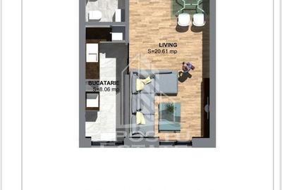 Garsonieră semidecomandată în Torontalului