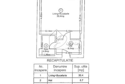 Apartament cu 2 camere decomandat, mobilat în Central - 3