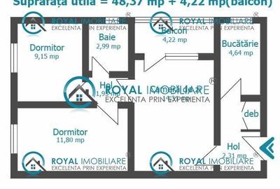 Royal Imobiliare - Apartament 3 camere de vanzare in Ploiesti, zona Malu Rosu - 7