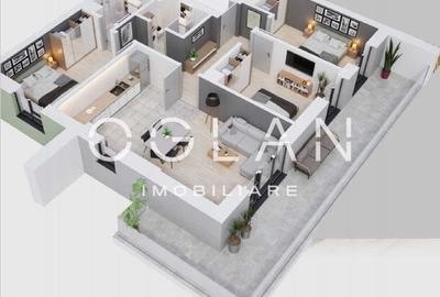 NOU, Apartament , 4 cam- 93,18mp+17,30 Terasa, Calitate Premium! Zona N-V Sibiu - 2