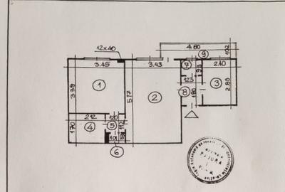 Apartament cu 2 camere semidecomandat în Central