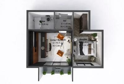 Apartament cu 2 camere decomandat în Theodor Pallady - 2