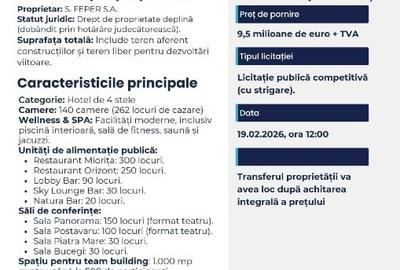 LICITATIE PUBLICA PENTRU VANZAREA HOTELULUI "ORIZONT" PREDEAL - 1