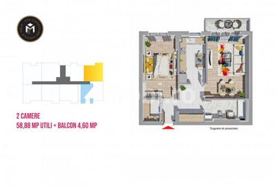 Apartament cu 2 camere + balcon si boxa, Targu Mures - 3