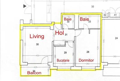 Apartament cu 2 camere semidecomandat în Roșu - 2