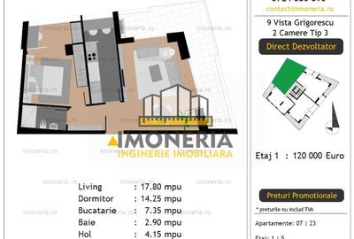 Apartament cu 2 camere decomandat în Sălăjan - 11