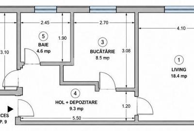 Apartament cu 2 camere decomandat în Valea Lupului - 1