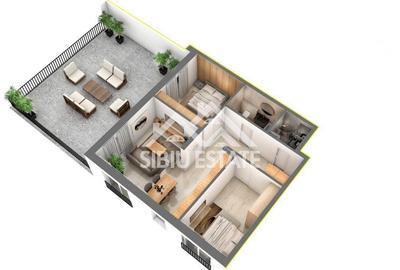 Apartament cu 3 camere decomandat în Central - 2