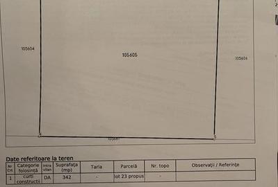 Teren de 342 mp, în Valu lui Traian
