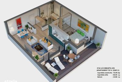 Apartament cu 2 camere în Central - 2