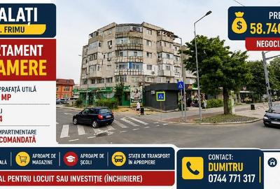 Apartament cu 2 camere decomandat în Central