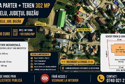Casă individuală cu 3 camere cu Teren 302 Mp în Râmnicelu