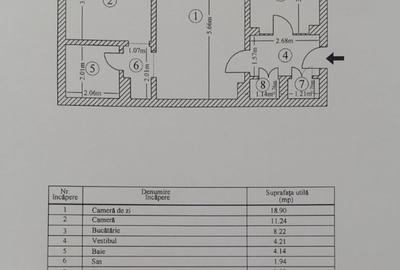 Apartament cu 2 camere semidecomandat, mobilat în Câmpia Libertății - 8