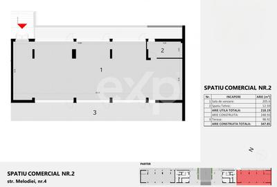 Spațiu comercial, de 218.19000244141 mp, în Zorilor