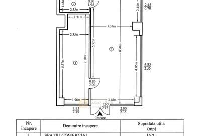 Spațiu comercial, de 72 mp, în Nicolina