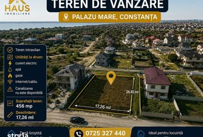 Teren de 456 mp, în Palazu Mare