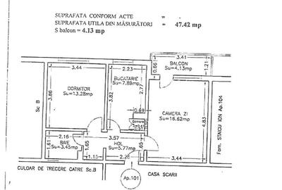 Apartament cu 2 camere decomandat în Tomis III