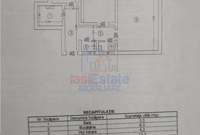Apartament cu 2 camere decomandat în Alexandru cel Bun - 19