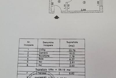 Apartament cu 2 camere semidecomandat, mobilat în Central - 11