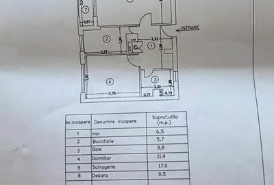 Apartament cu 2 camere decomandat în Nord