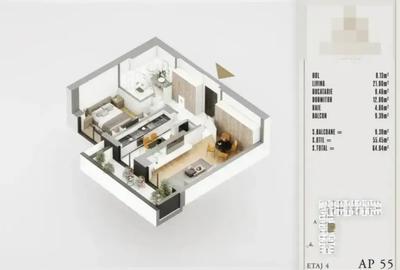 Apartament cu 2 camere semidecomandat în Theodor Pallady - 2