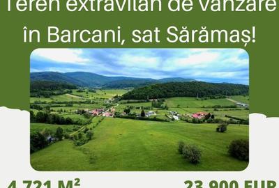 Teren extravilan de 4721 mp, în Sărămaș