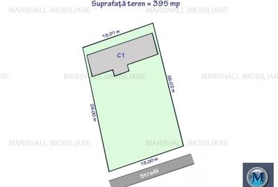 Teren Construcții intravilan de 395 mp, în Sud