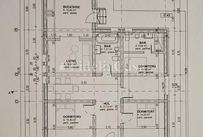 Casă cu 4 camere decomandat cu Teren 500 Mp în Holboca