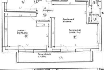 Apartament cu 3 camere semidecomandat în Doamna Ghica - 3