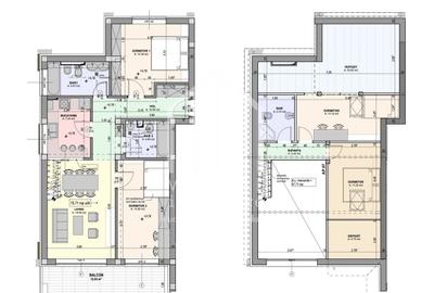 Penthouse cu 5 camere semidecomandat, mobilat în Cristian - 4