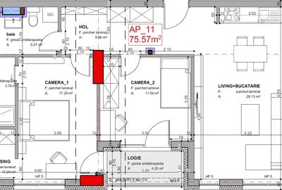 Apartament cu 3 camere decomandat în Mărăști - 2