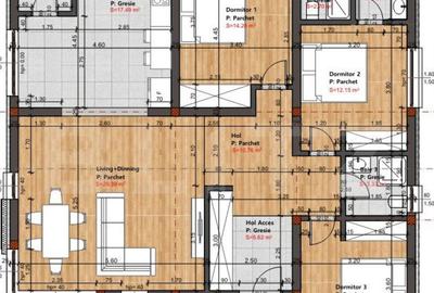 Casa la rosu pe un nivel, 3 dormitoar in Zona Valea Ghinzi - 1