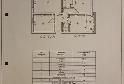 Apartament cu 3 camere decomandat în Central - 3