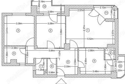 3 camere Tudor Vladiimirescu etaj 3din8 ,3 balcoane,87mp 105000euro - 7