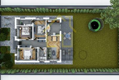 Casa individuala P+Pod 4 Camere Teren 500mp Dragomiresti Deal Ilfov Comision 0% - 4