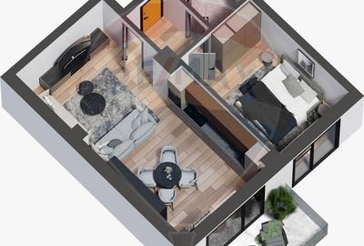 Apartament cu 2 camere decomandat în Cug - 10