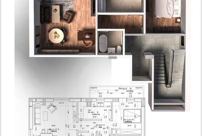 Apartament cu 2 camere decomandat în Sud