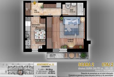 Garsonieră decomandată în Theodor Pallady - 8