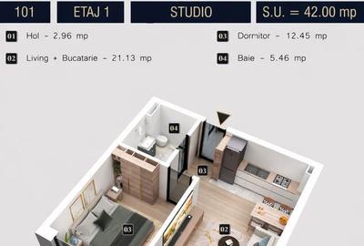 Apartament cu 2 camere în Militari - 2