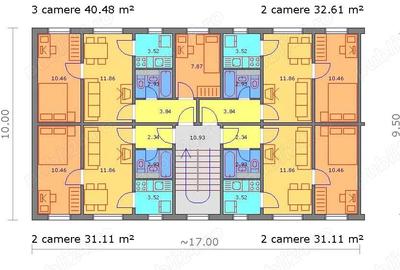 Apartament cu 2 camere nedecomandat în Brătianu - 3
