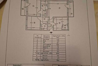 Apartament cu 3 camere decomandat în Central - 1