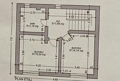Casă individuală 7 camere, P+E+M, 2000, Timișoara, zona Dâmbovița, comision 0% - 34