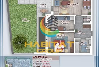 Pallady-2 cam, dec, incalzire in pardoseala, gradina de 35mp - 4