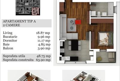Apartament 2 camere, bloc 2015, complex Olimpic Residence, boxa - 19