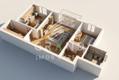 Apartament cu 2 camere semidecomandat în Mănăștur - 1