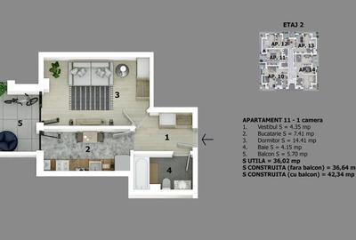 Garsoniera Complex Etalon 3 | Preturi promotionale | Finisaje la alegere | - 19